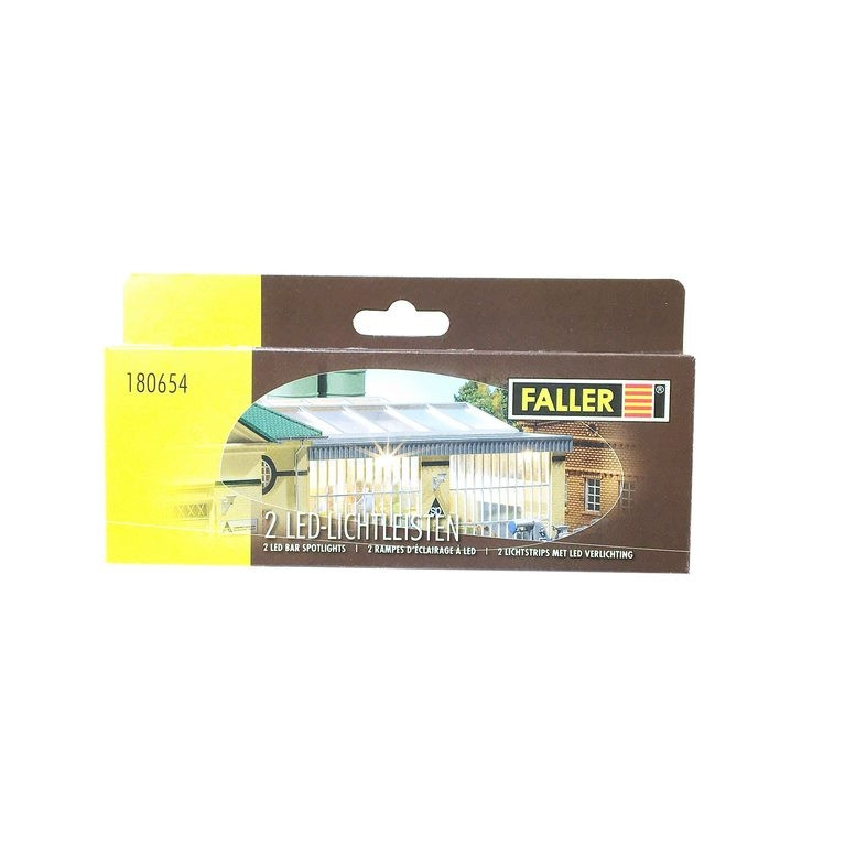 2 rampes d'éclairage 180 mm-HO 1/87-FALLER 180654