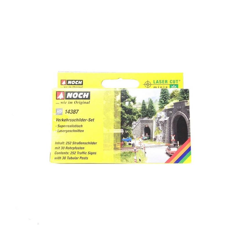 Set de panneaux de signalisation - HO 1/87 - NOCH 14387