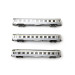 3 voitures Inox "La Mouette" Ep III SNCF - N 1/160 - ARNOLD HN4322