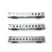 3 voitures Inox "Train Rapide" Ep III SNCF - N 1/160 - ARNOLD HN4321