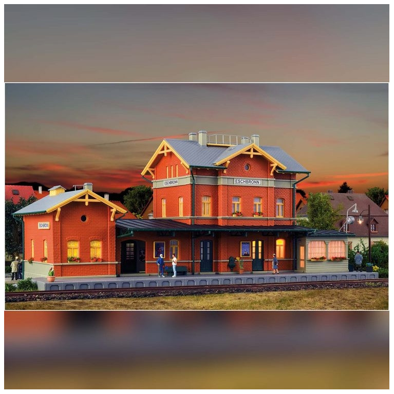 Gare de village type Eschbronn-HO-1/87-KIBRI 39368