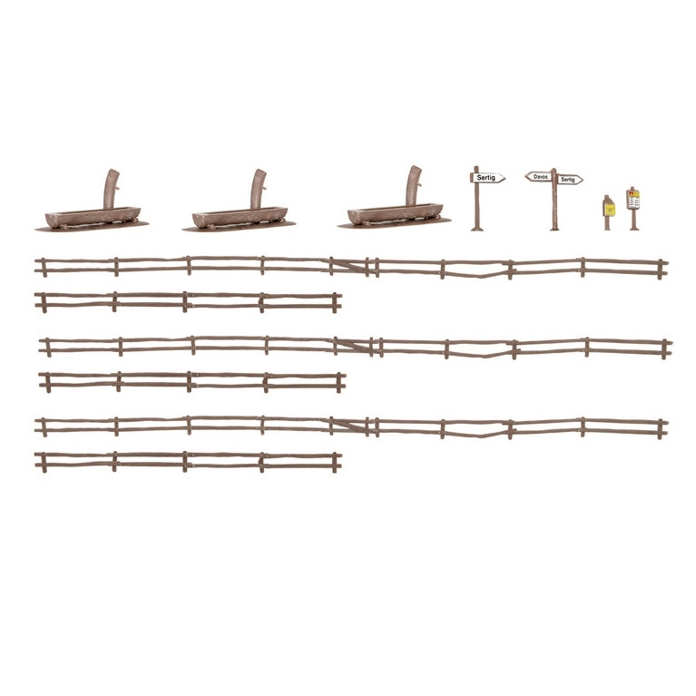 Coffret de 4 bâtiments Walserdorf-HO-1/87-KIBRI 39495