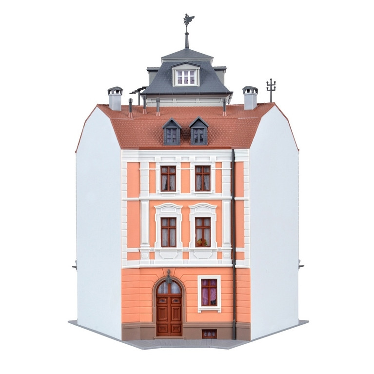 Bâtiment d'angle avec magasin-HO 1/87-KIBRI 38390