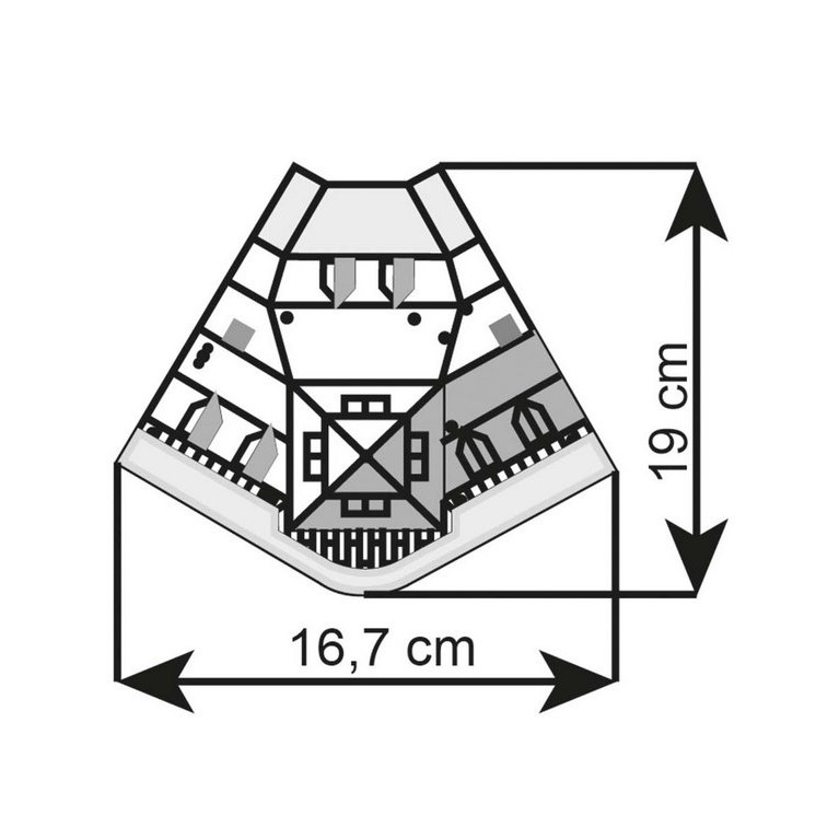 Bâtiment d'angle avec magasin-HO 1/87-KIBRI 38390