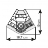 Bâtiment d'angle avec magasin-HO 1/87-KIBRI 38390