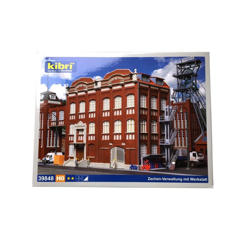 Bâtiment administratif Minier avec atelier-HO 1/87-KIBRI 39848