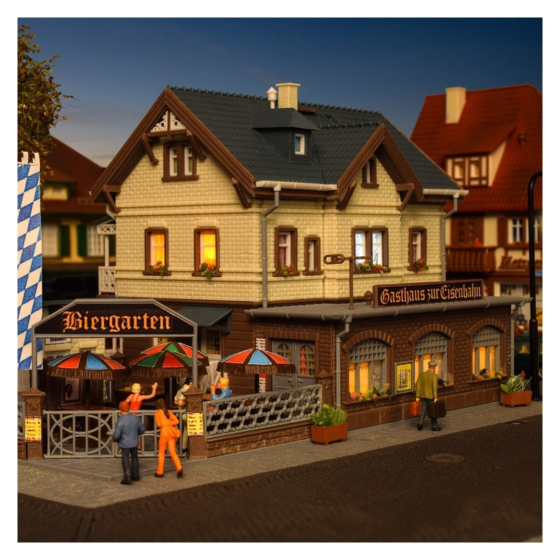 Restaurant de la gare-HO-1/87-VOLLMER 43663
