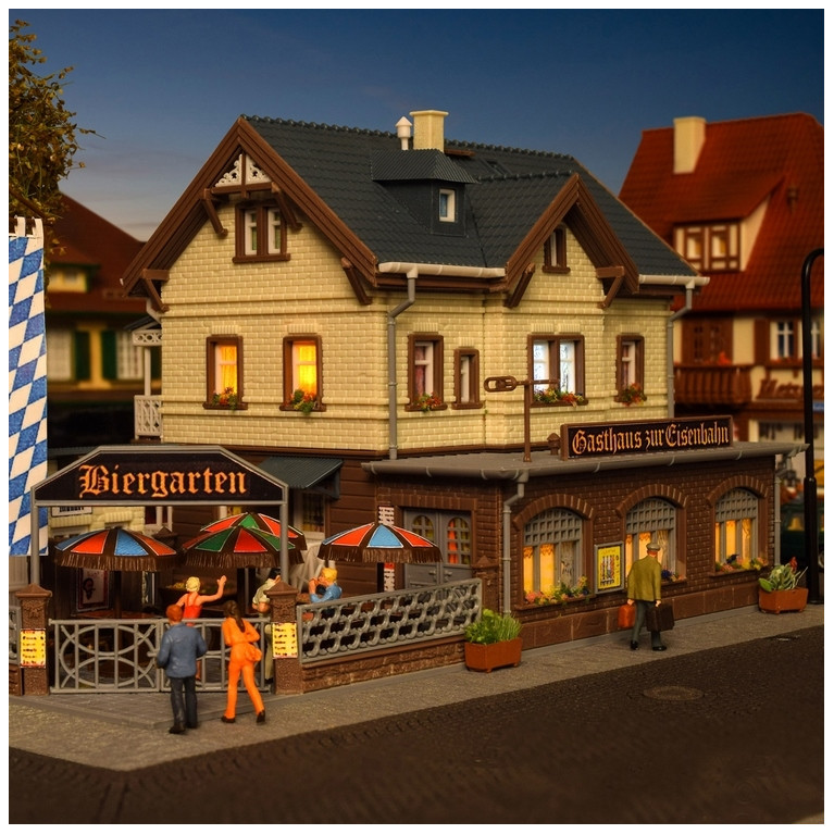 Restaurant de la gare-HO-1/87-VOLLMER 43663