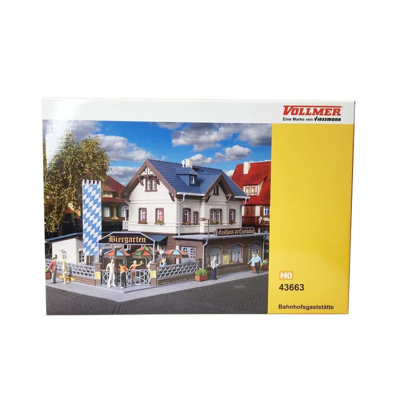 Restaurant de la gare-HO-1/87-VOLLMER 43663