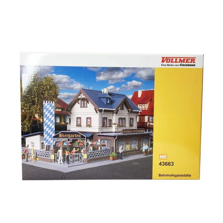 Restaurant de la gare-HO-1/87-VOLLMER 43663