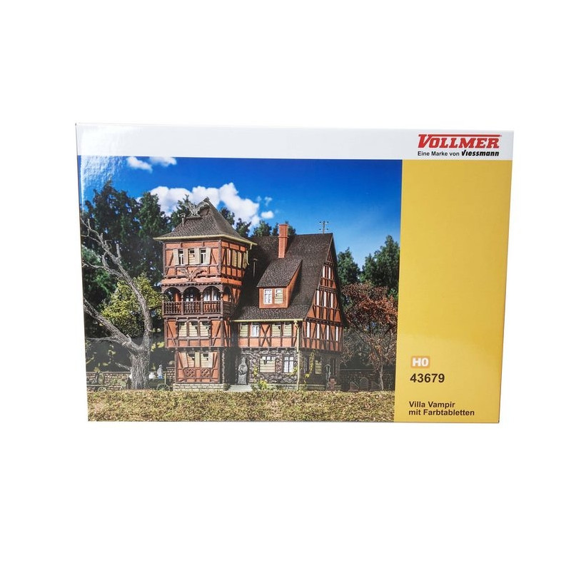 Manoir de Vampire avec pierres tombales-HO-1/87-VOLLMER 43679
