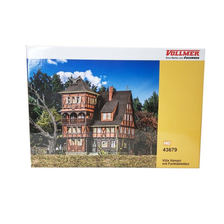 Manoir de Vampire avec pierres tombales-HO-1/87-VOLLMER 43679