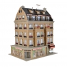 Bâtiment avec restaurant, aménagement et kit d'éclairage Led-HO-1/87-VOLLMER 43781