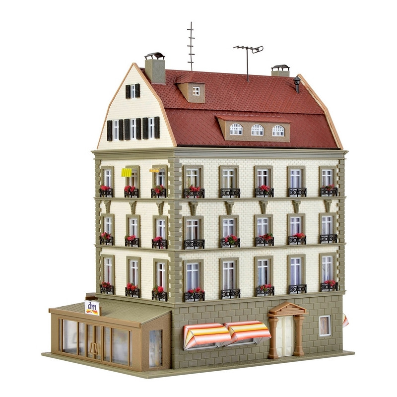 Bâtiment avec Pharmacie-HO 1/87-VOLLMER 43619