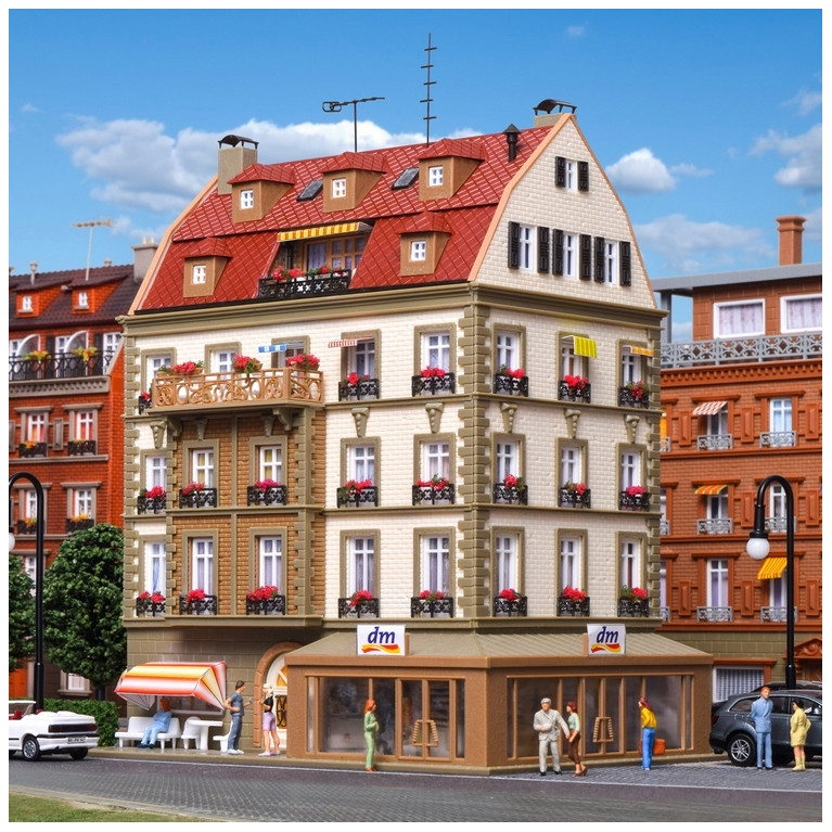 Bâtiment avec Pharmacie-HO 1/87-VOLLMER 43619