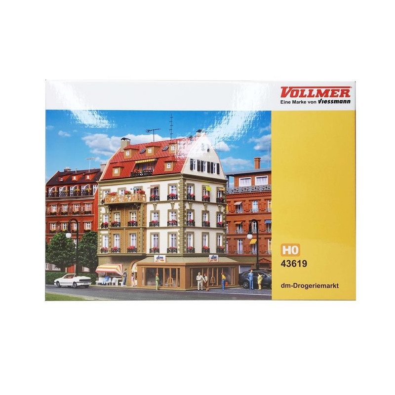 Bâtiment avec Pharmacie-HO 1/87-VOLLMER 43619