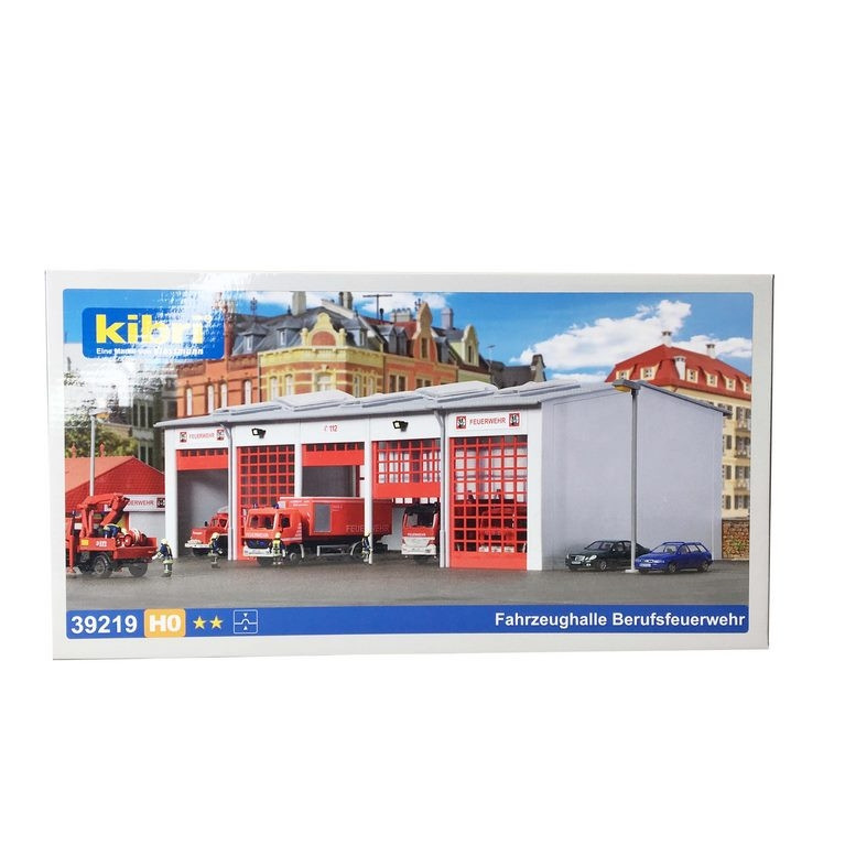 Caserne pour véhicules de Pompiers-HO 1/87-KIBRI 39219