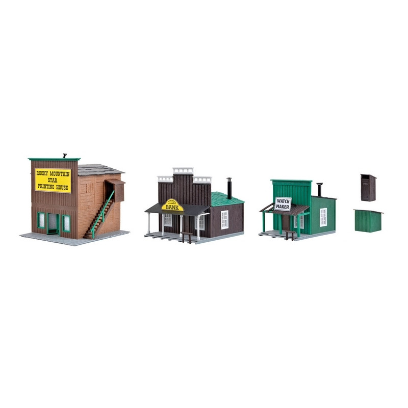 Ensemble de bâtiments Western-HO 1/87-KIBRI 38508