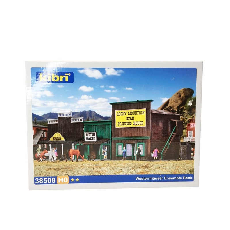 Ensemble de bâtiments Western-HO 1/87-KIBRI 38508