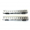 2 voitures INOX B10 Ep IV SNCF-HO 1/87-JOUEF HJ4137