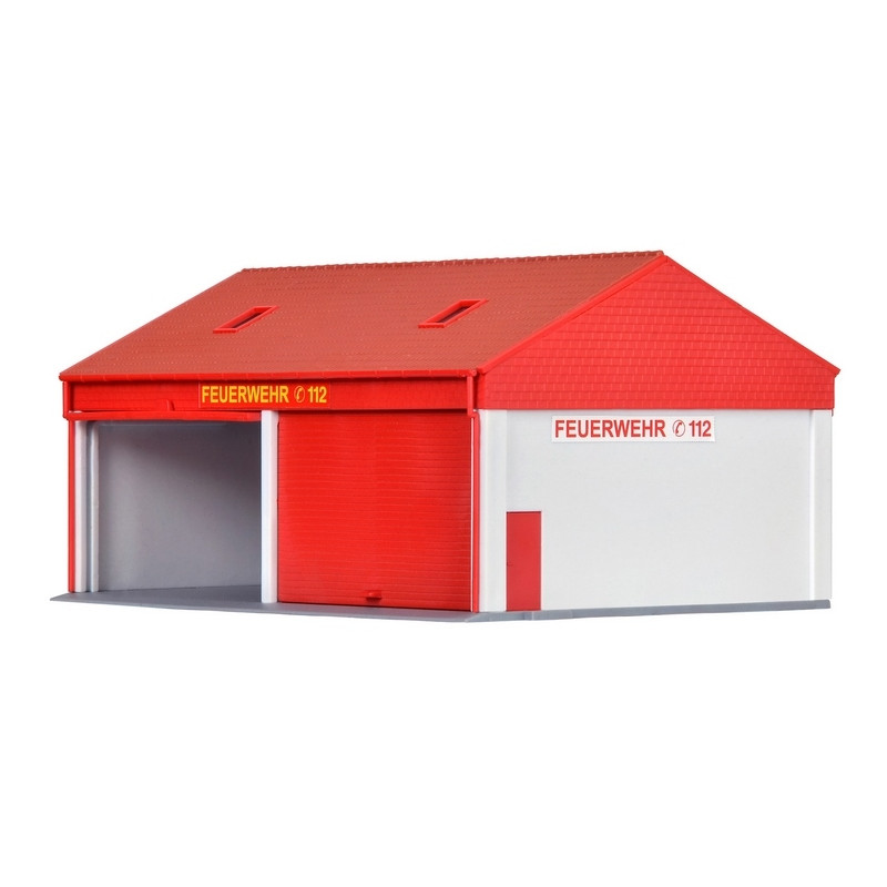 Remise / Garage pour véhicules de pompiers-HO 1/87-KIBRI 38542
