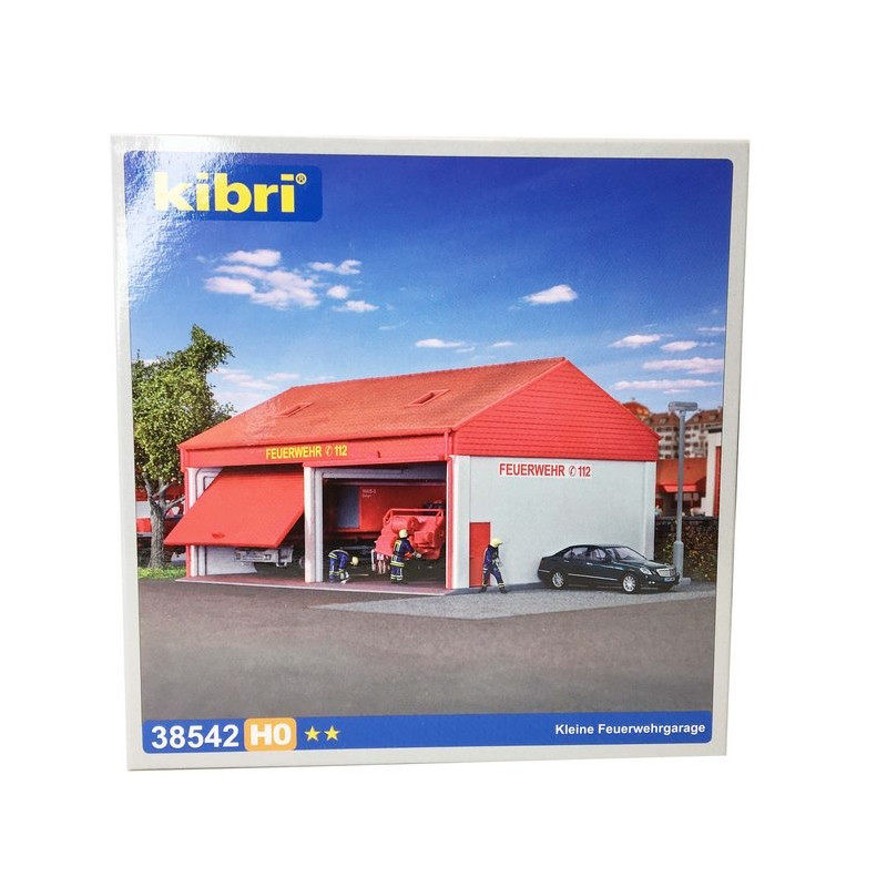 Remise / Garage pour véhicules de pompiers-HO 1/87-KIBRI 38542