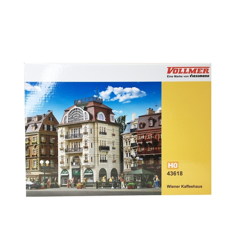 Bâtiment avec Café/Pâtisserie-HO 1/87-VOLLMER 43618