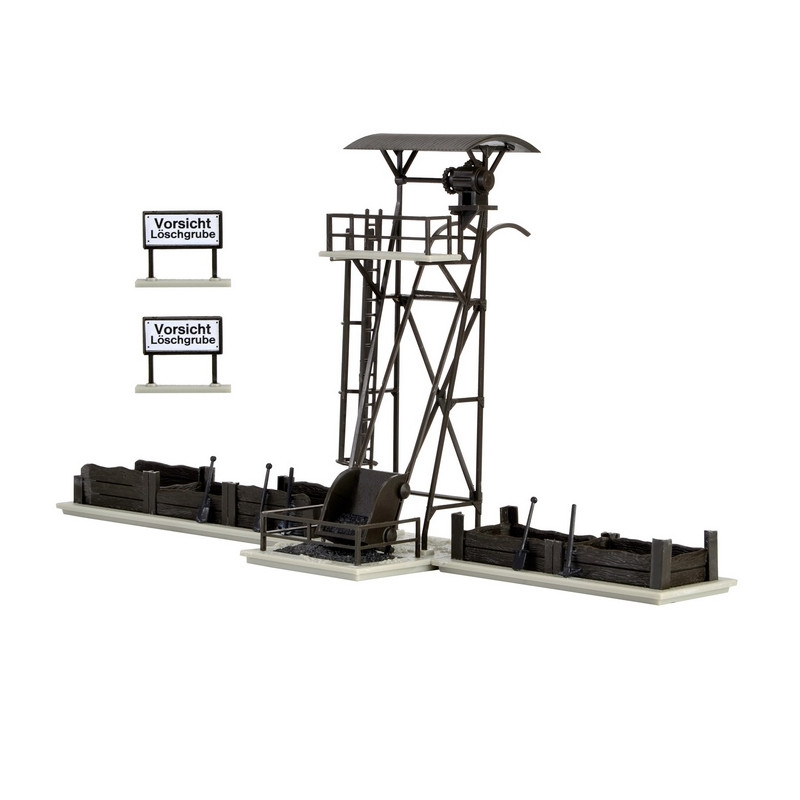 Chargeur ferroviaire avec fosse-HO-1/87-VOLLMER 45741