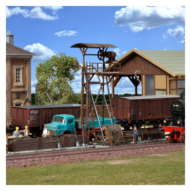 Maquette Décor Ferroviaire VOLLMER Chargeur Avec Fosse - Référence 45741, échelle HO Probablement, Occasion