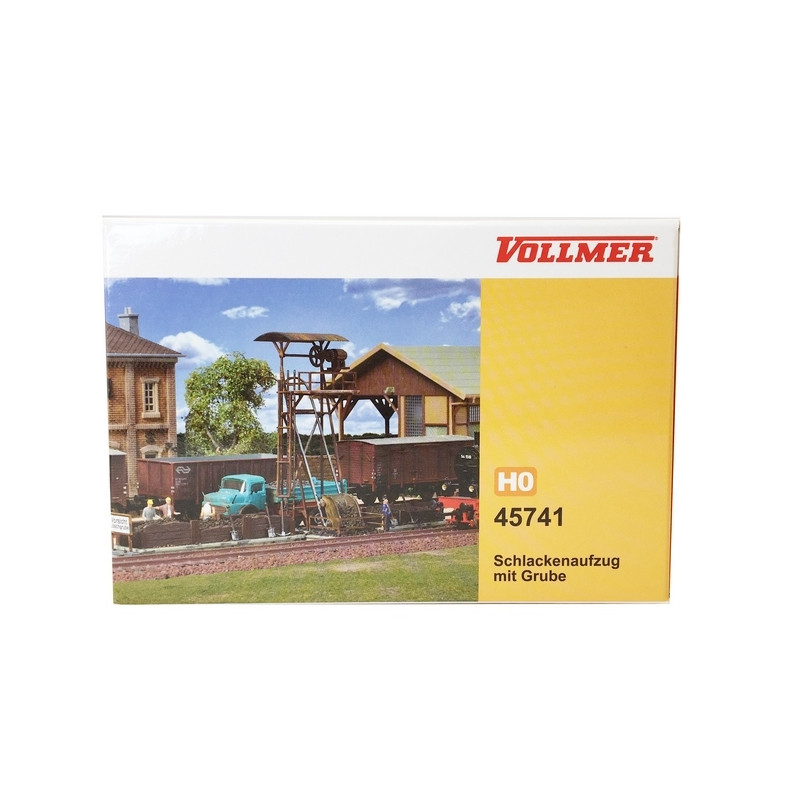 Chargeur ferroviaire avec fosse-HO-1/87-VOLLMER 45741