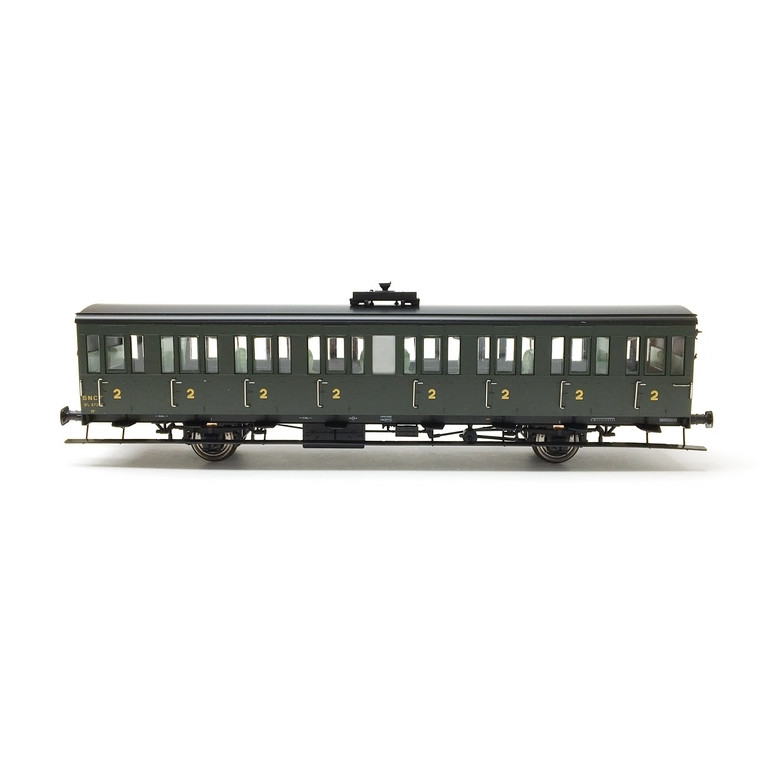 Voiture B8t 2CL portières latérales SNCF Ep III-HO 1/87-REE VB293