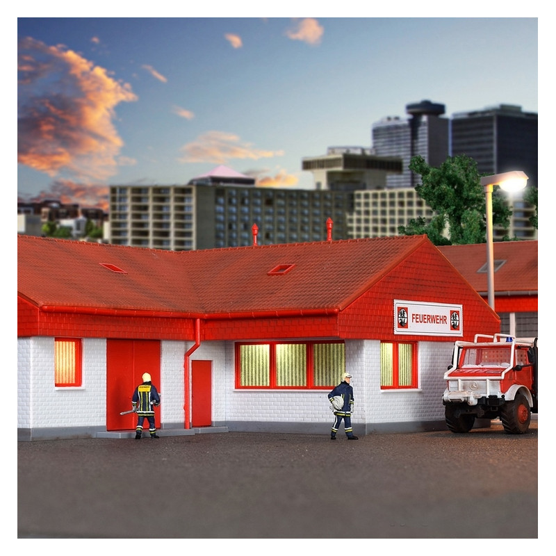 Bâtiment / Caserne de Pompiers-HO 1/87-KIBRI 39220