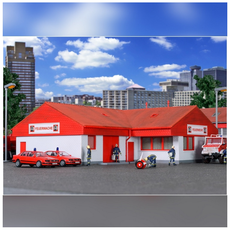 Bâtiment / Caserne de Pompiers-HO 1/87-KIBRI 39220