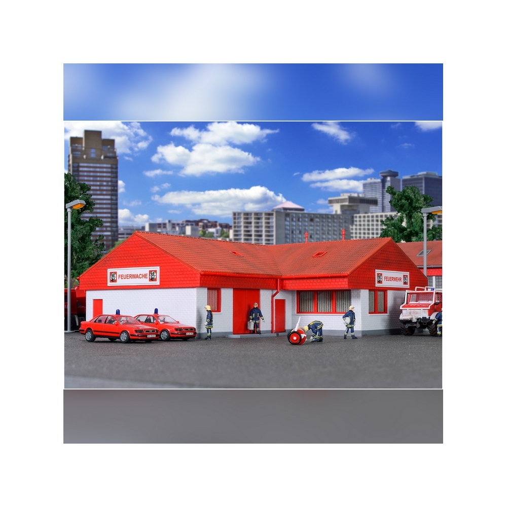 FALLER HO immeuble pompiers EXCLUSIV maquette maison ville sirène camions B 990