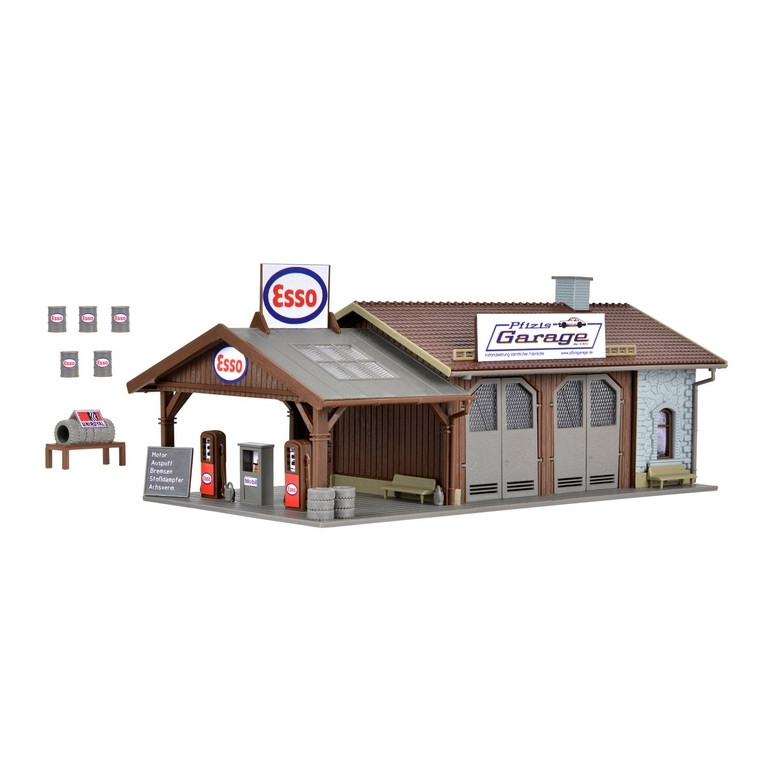 Station service - Atelier / Garage-HO 1/87-VOLLMER 45599