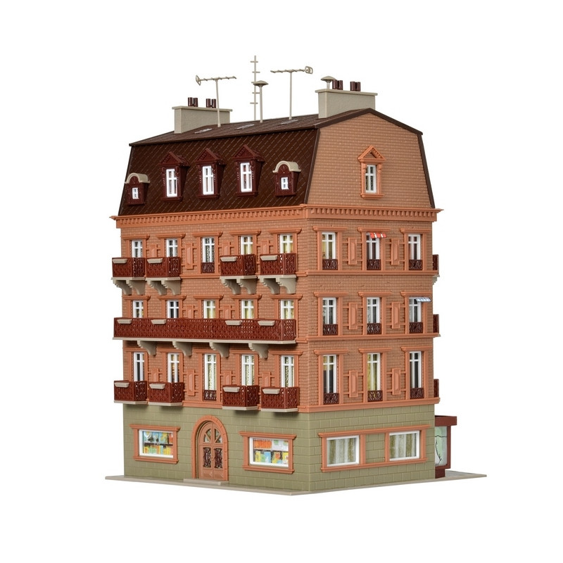 Hôtel de ville avec éclairage LED-HO 1/87-VOLLMER 43782