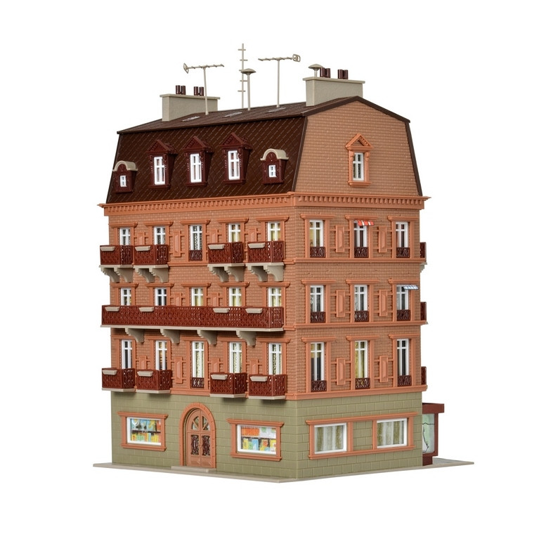 Hôtel de ville avec éclairage LED-HO 1/87-VOLLMER 43782