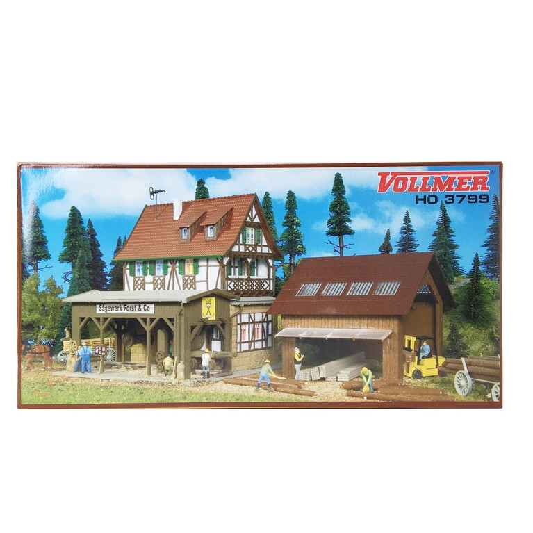 Scierie en 2 bâtiments-HO-1/87-VOLLMER 43799