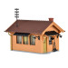 Maison de garde barrières avec kit d'éclairage Led-HO 1/87-KIBRI 39309