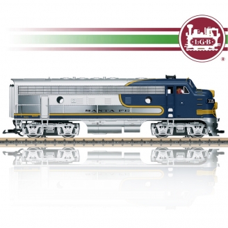 Locomotive diesel Santa Fe F7A Ep III digital son-G 1/22.5-LGB 20585