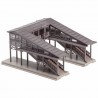passerelle piétons couverte N FALLER 222153 modelisme ferroviaire  neuf FALLER