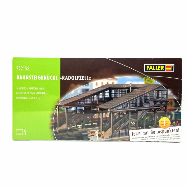passerelle piétons couverte N FALLER 222153 modelisme ferroviaire  neuf FALLER