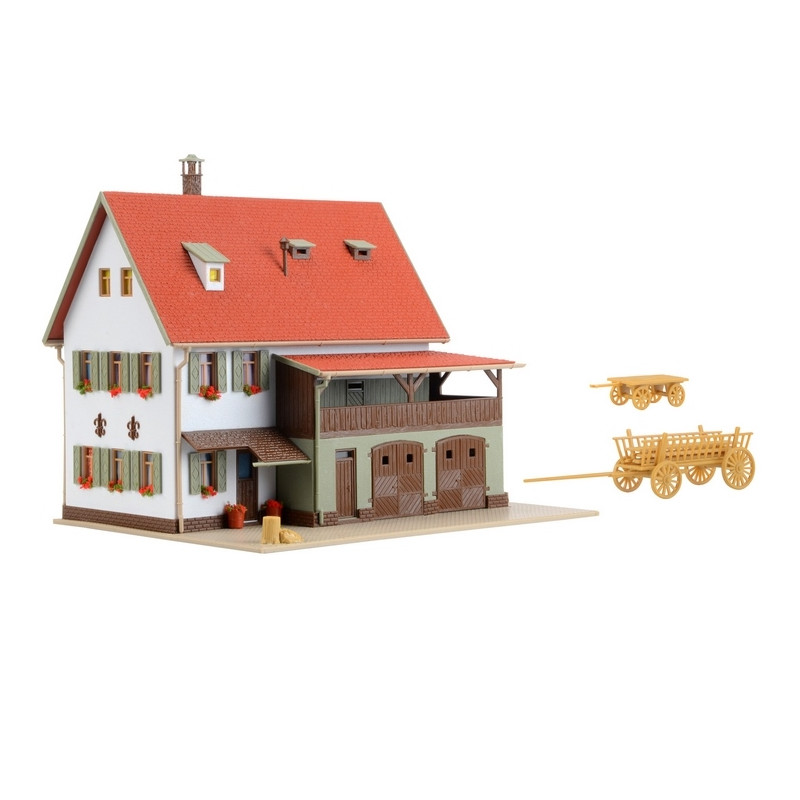 Grande maison de campagne avec grange-HO 1/87-VOLLMER 43721