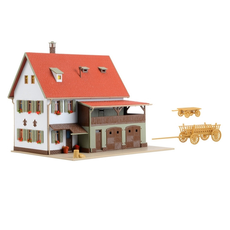 Grande maison de campagne avec grange-HO 1/87-VOLLMER 43721