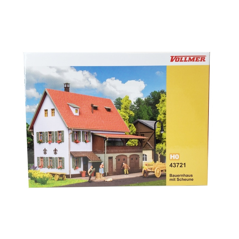 Grande maison de campagne avec grange-HO 1/87-VOLLMER 43721