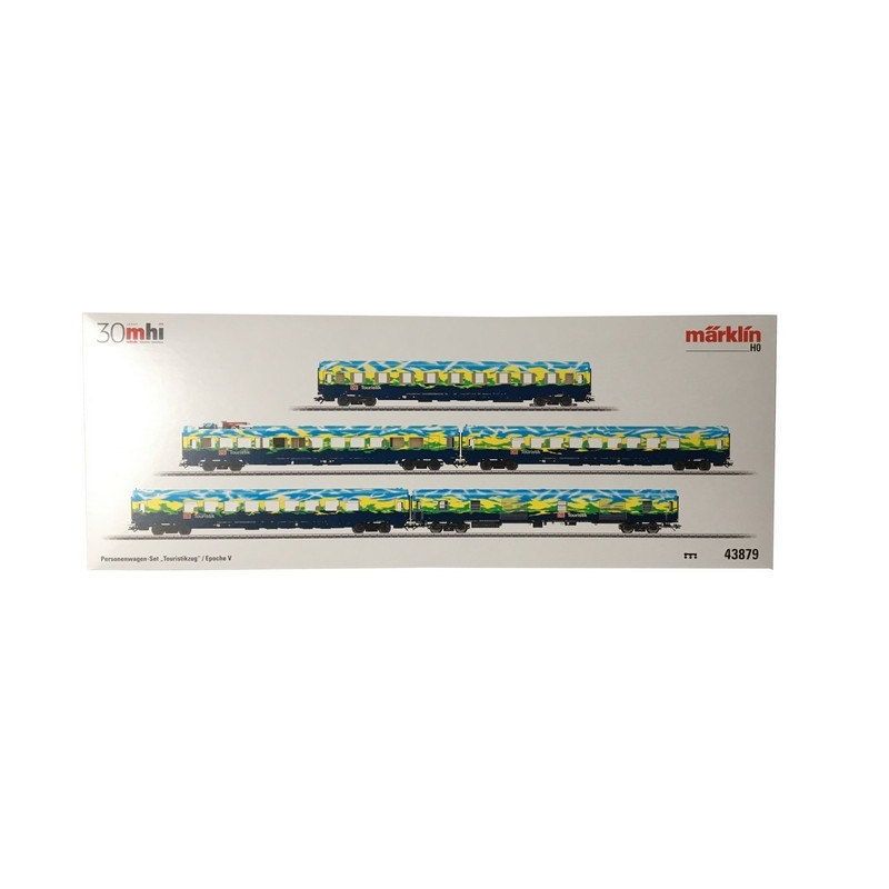 Coffret de 5 voitures voyageurs DB Ep V 3R-HO 1/87-MARKLIN 43879
