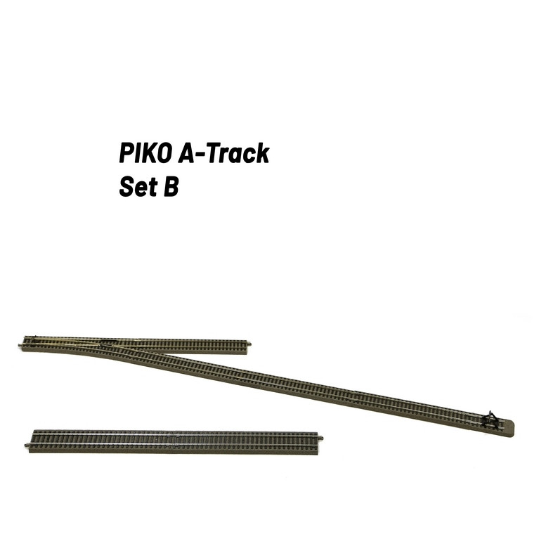 Set de rails complémentaires "B" avec ballast-HO 1/87-PIKO 55311