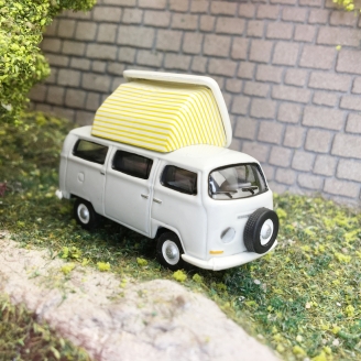 VW T2 Bay Window Camping-HO 1/87-SCHUCO 452640400