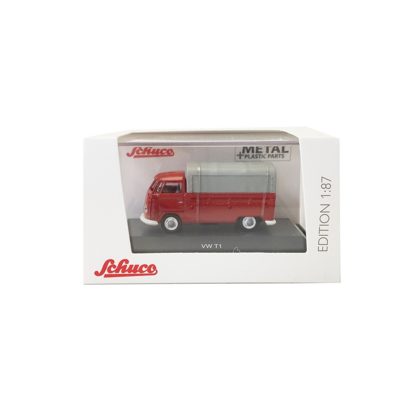 VW T1 Combi Split window benne bâchée-HO 1/87-SCHUCO 452644300