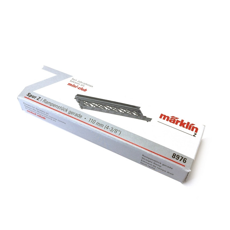 2 Eléments de rampe droit 110 mm-Z 1/220-MARKLIN 8976